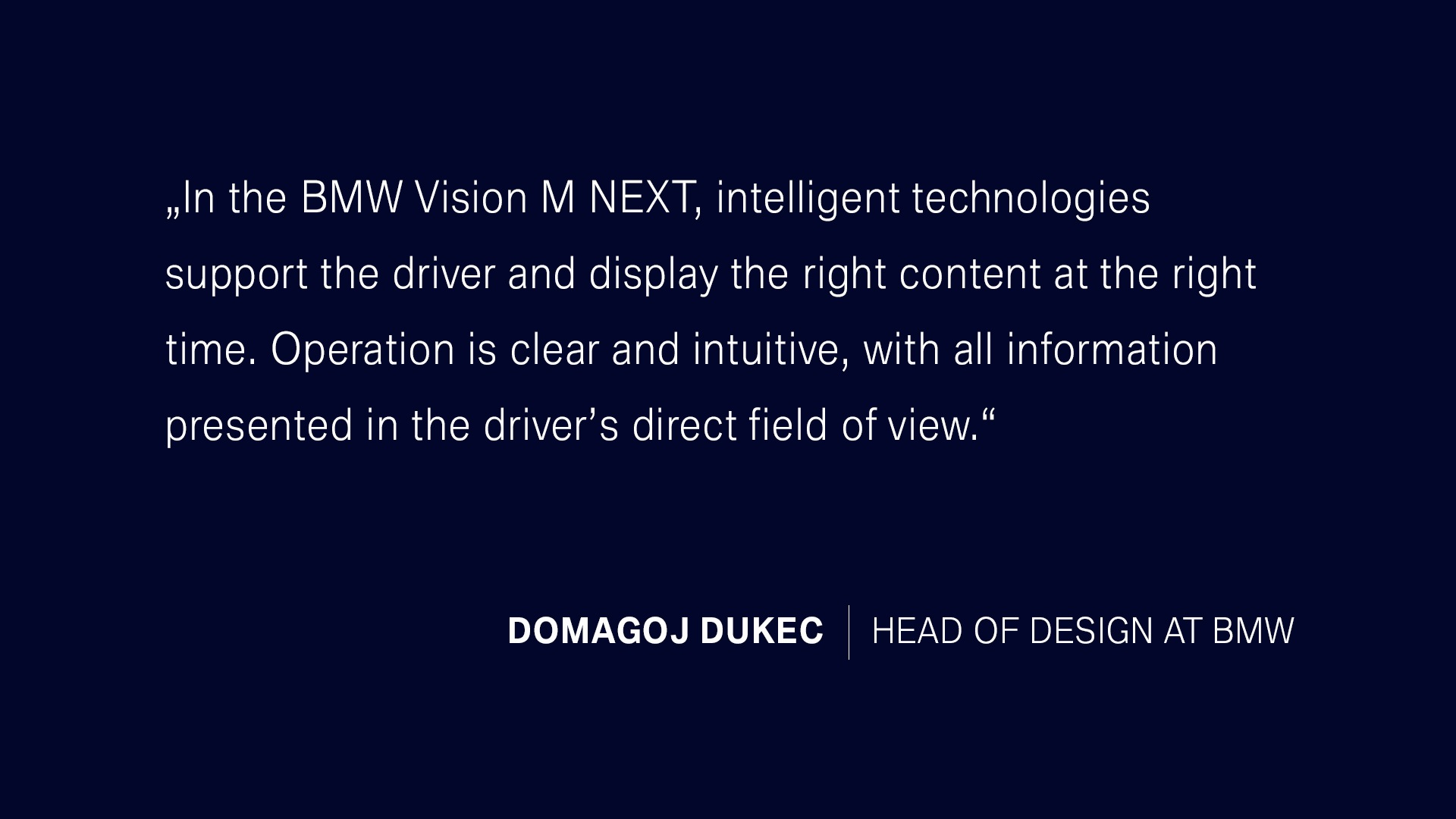 BMW Vision M Next Quote BMW Vision M Next Quote