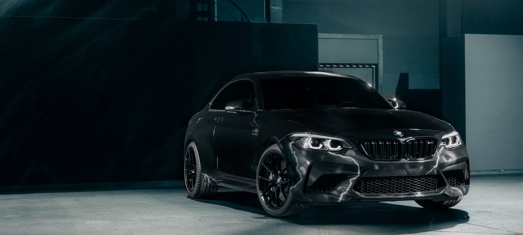 Front view of the BMW M2 Edition designed by FUTURA 2000