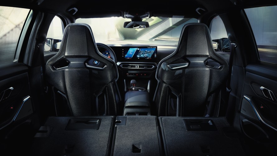 Interieur und M Carbon Schalensitze des BMW M3 Competition Touring Interieur und M Carbon Schalensitze des BMW M3 Competition Touring