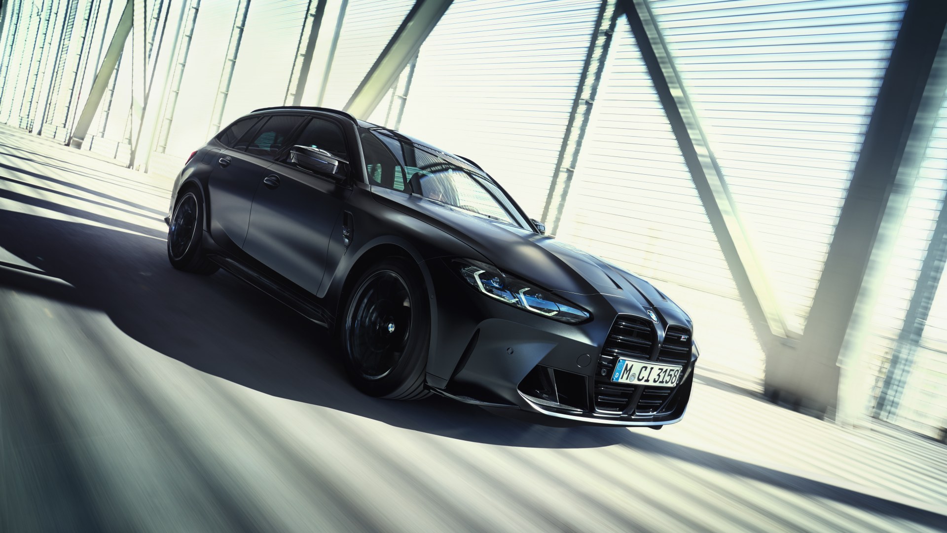 Frontdesign und M Niere des BMW M3 Competition Touring Frontdesign und M Niere des BMW M3 Competition Touring