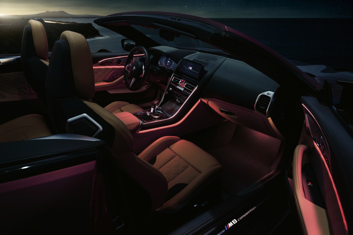 BMW M8 Competition Convertible Interior of the BMW M8 Competition Convertible