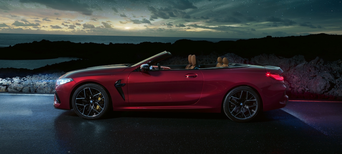 BMW M8 Competition Cabrio Seitenansicht des BMW M8 Competition Cabrio