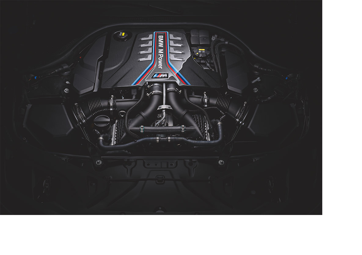 BMW M8 Competition Coupé Motor des BMW M8 Competition Coupé