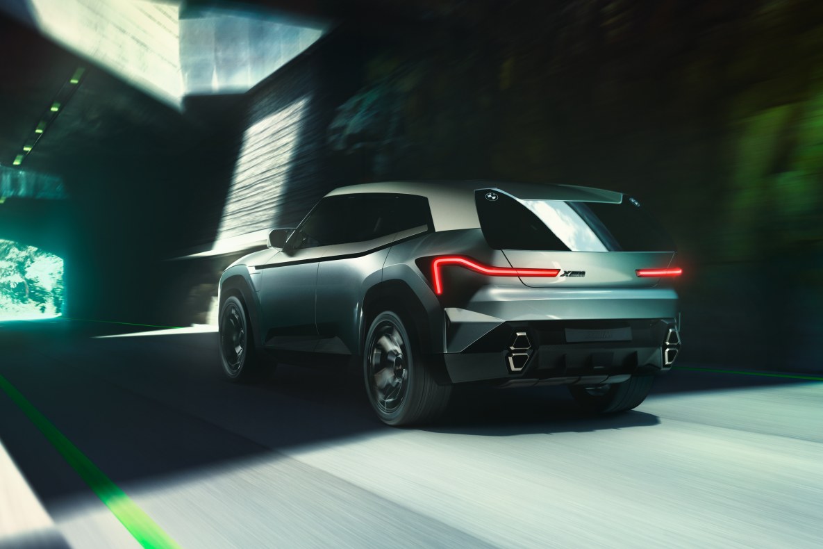 BMW Concept XM BMW Concept XM drives on a street