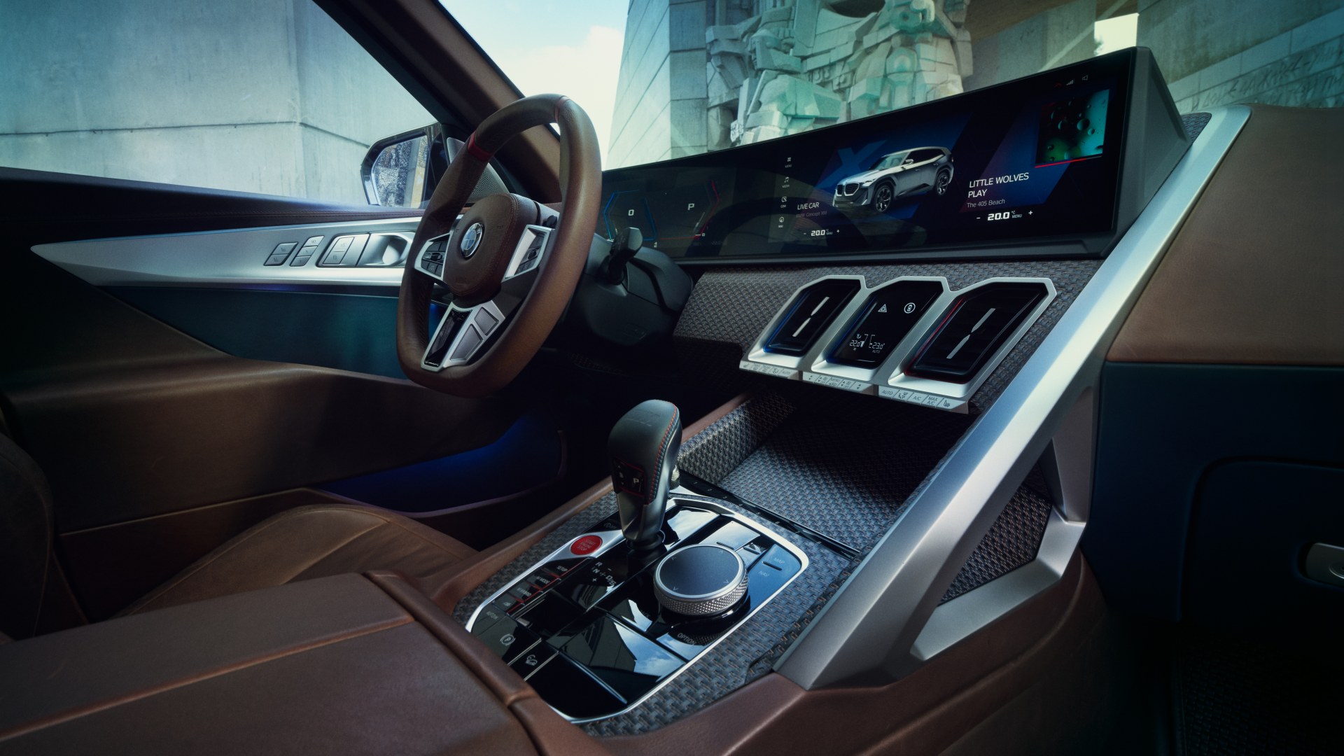 BMW Concept XM Interior and dashboard of the BMW Concept XM