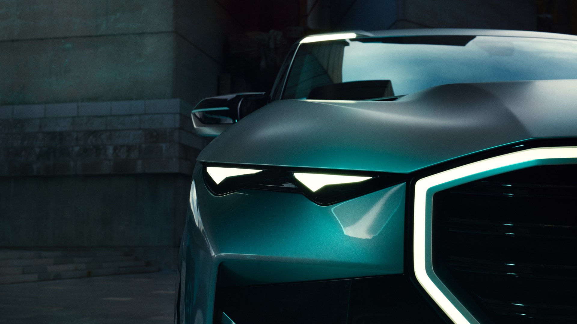 BMW Concept XM Light signature of the BMW Concept XM