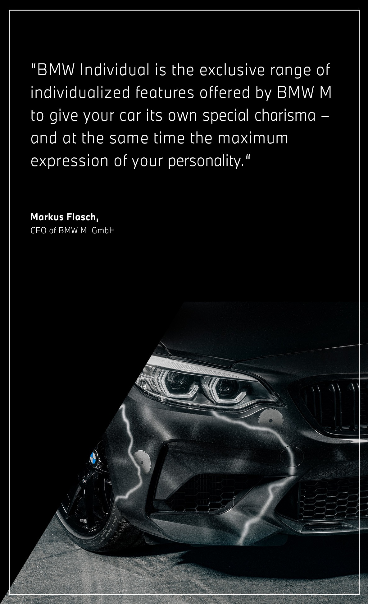 BMW Individual Manufaktur Lothar Schupet from BMW M about the BMW Individual Manufaktur