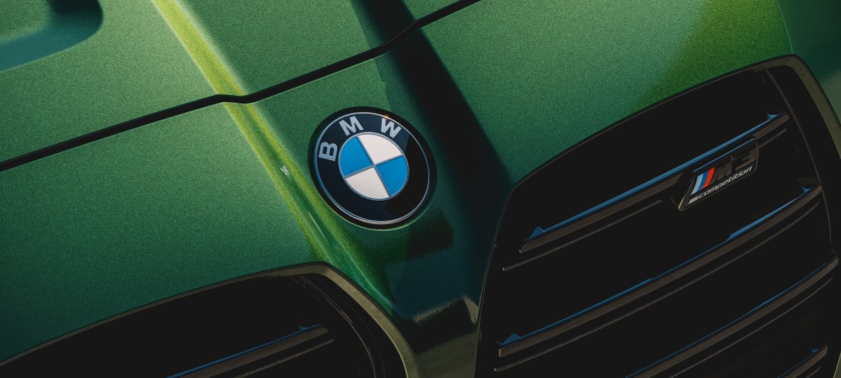 Emblem für BMW 8,2 cm schwarz und weiß