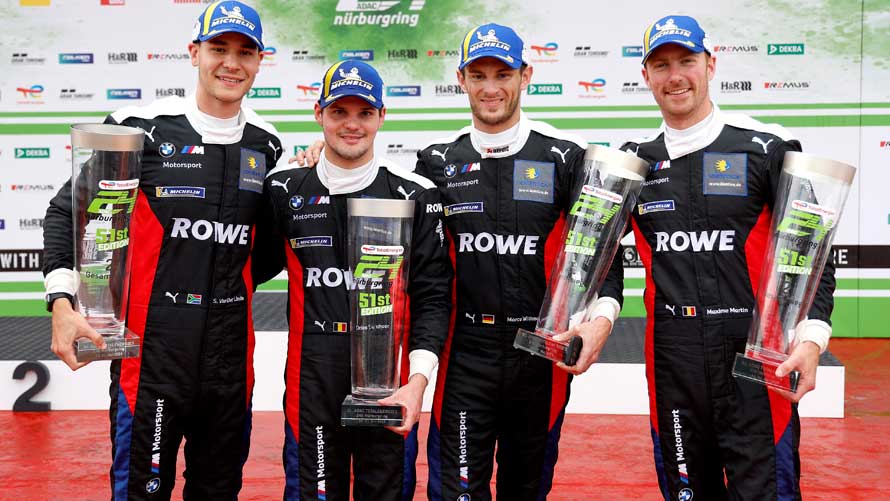 Dries Vanthoor, Sheldon van der Linde, Marco Wittmann, Maxime Martin