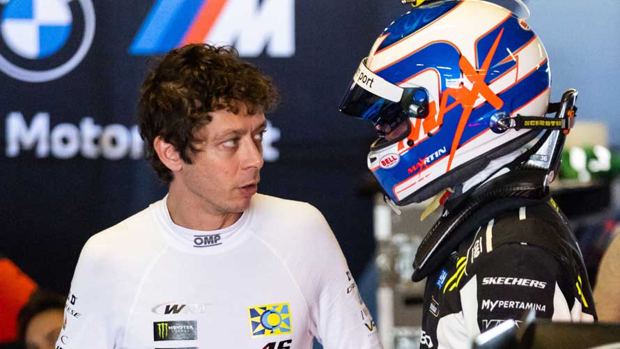 Valentino Rossi und Maxime Martin