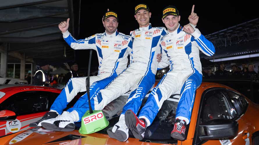 Philipp Eng, Sheldon van der Linde, Dries Vanthoor