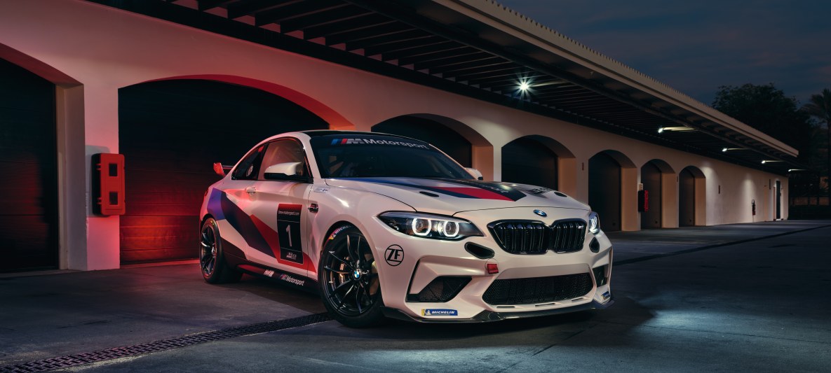 BMW M2 CS Racing BMW M2 CS Racing in the pitlane of Ascari racetrack