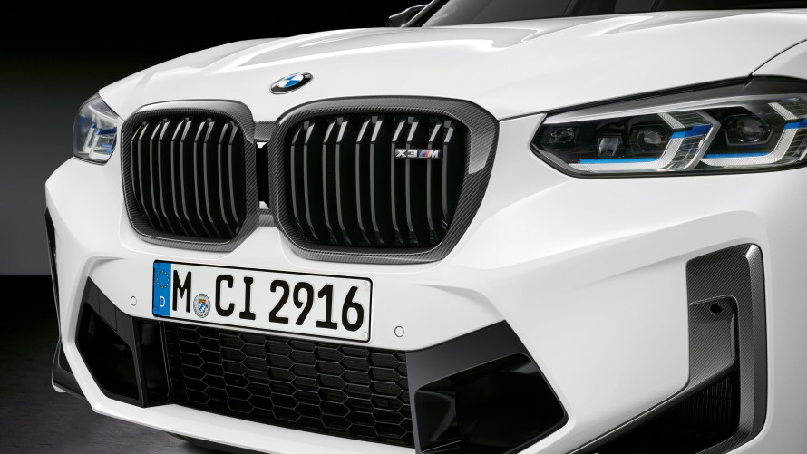 M Performance front grille carbon BMW X3 M with M Performance front grille carbon