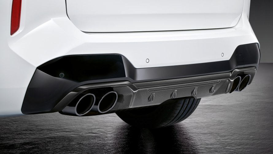 M Performance rear diffuser carbon fibre BMW X3 M with M Performance rear diffuser carbon fibre