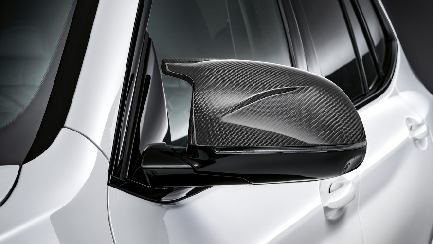 M Performance exterior mirror caps carbon fibre BMW X3 M with M Performance exterior mirror caps carbon fibre