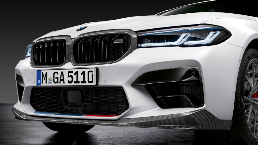 BMW M5 with M Performance front attachement carbon BMW M5 with M Performance front attachement carbon