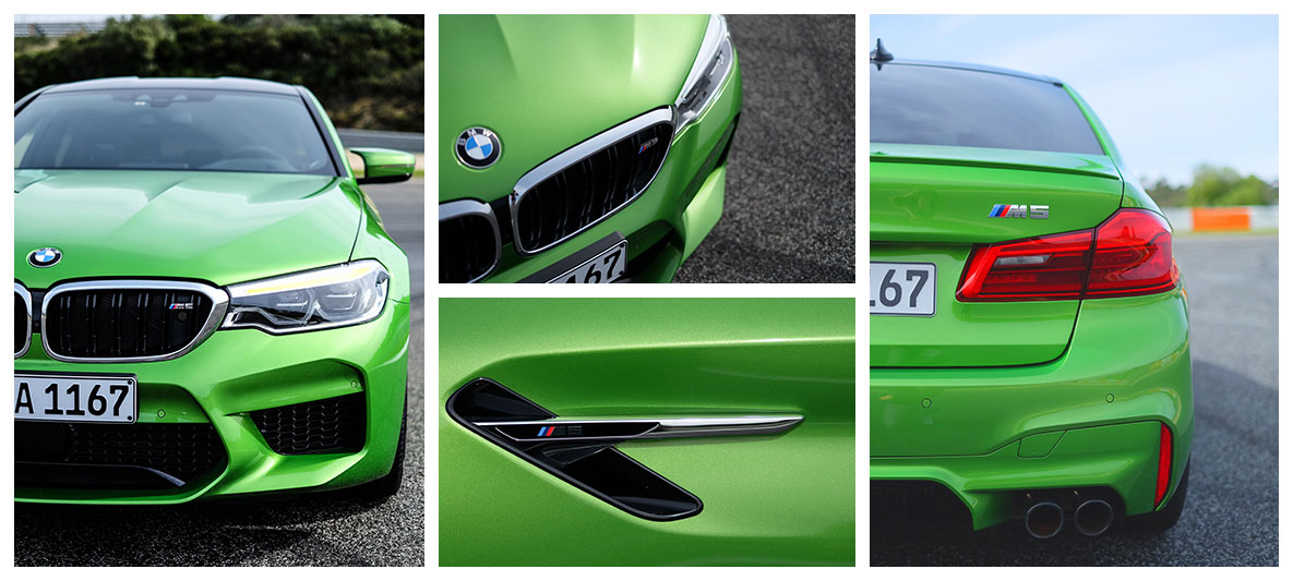 BMW M5 in Java Green metallic BMW M5 in BMW Individual Special Paint Java Green metallic