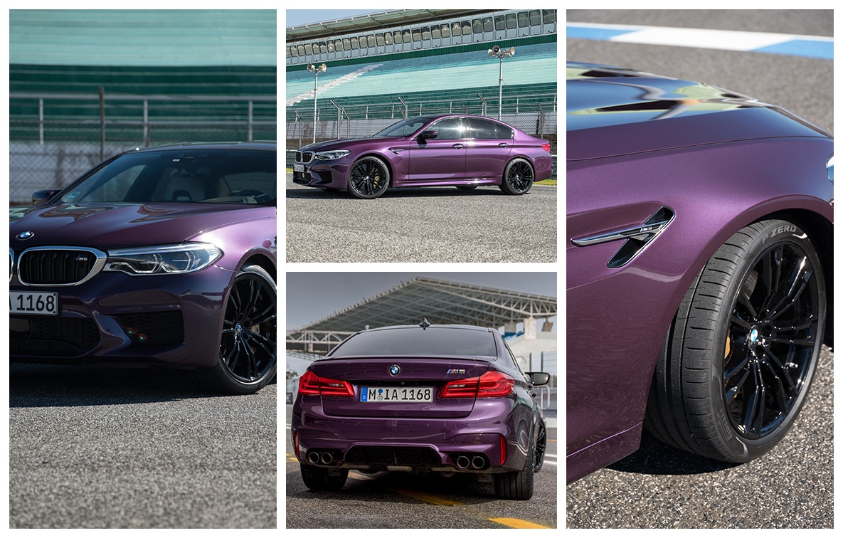 BMW M5 in Purple Silk metallic BMW M5 in Purple Silk metallic