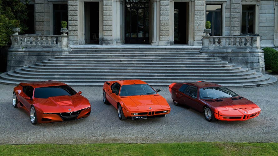 BMW M1 Hommage mit BMW M1 und BMW Turbo X1 von 1972