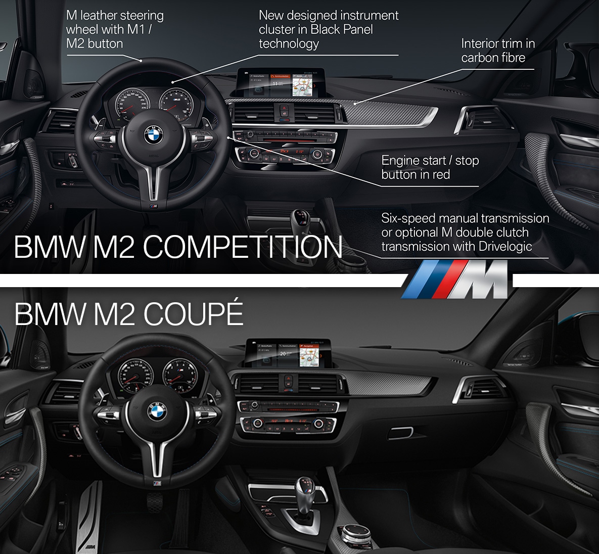 Porovnanie interiéru, BMW M2 Competition má rekord - ioty.sk