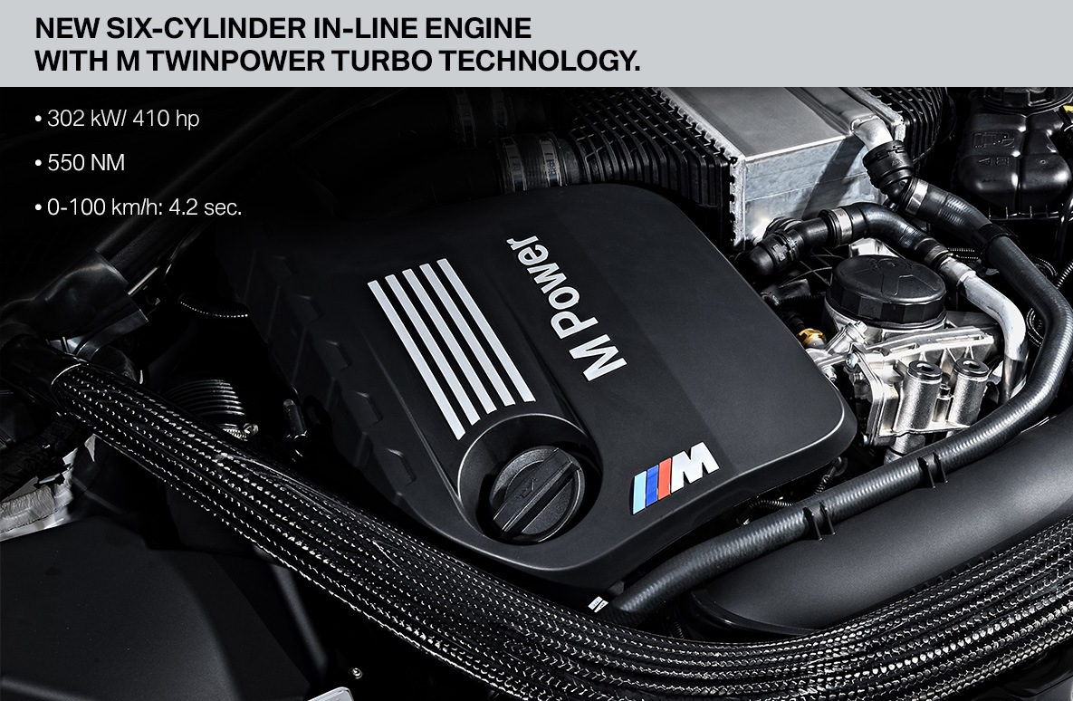 BMW M2 Competition engine with carbon fibre precision strut