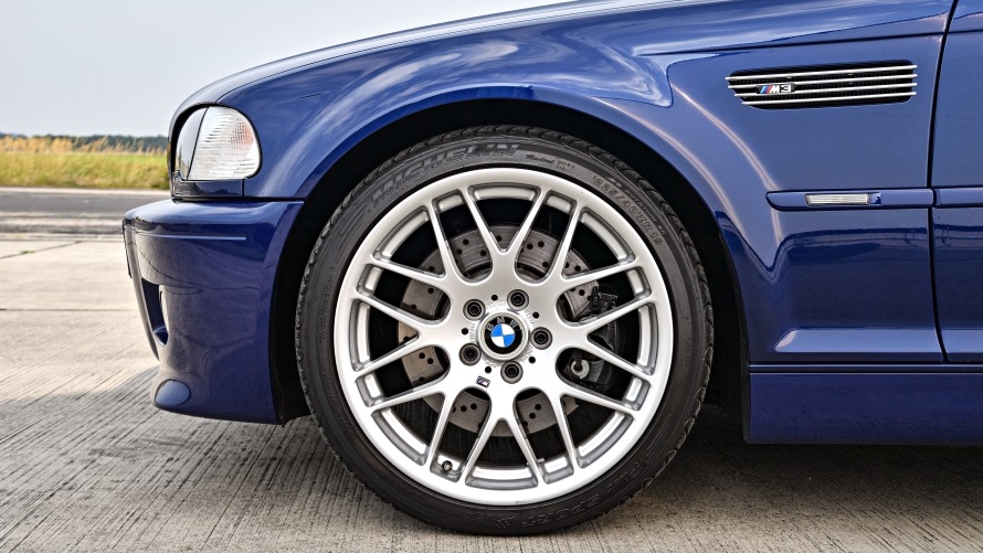 Rims of the E46 BMW M3 Coupé Interlagos Blue Metallic
