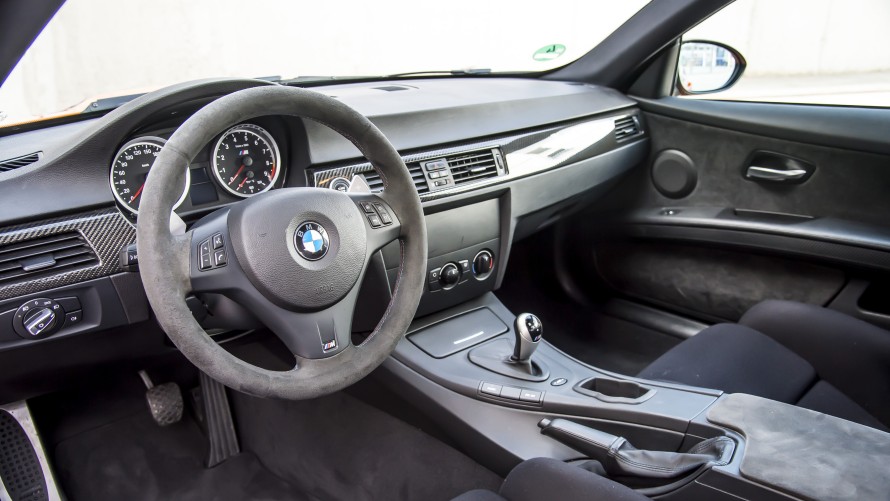 BMW M3 GTS Cockpit with M steering wheel and alcantara upholstery