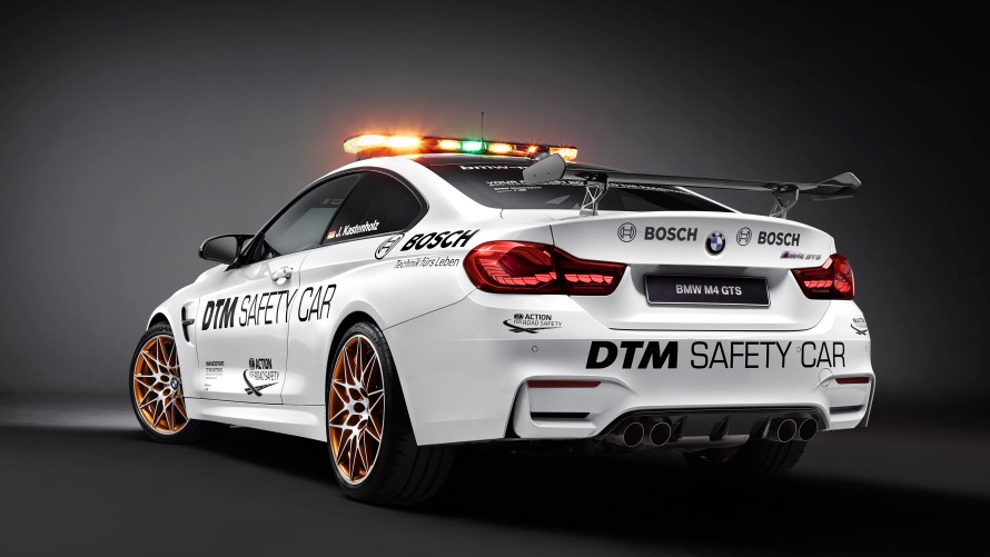 BMW M4 GTS DTM Safety Car Heck Seite