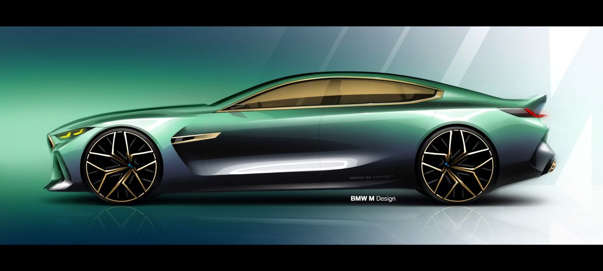 BMW Concept M8 Designzeichnung