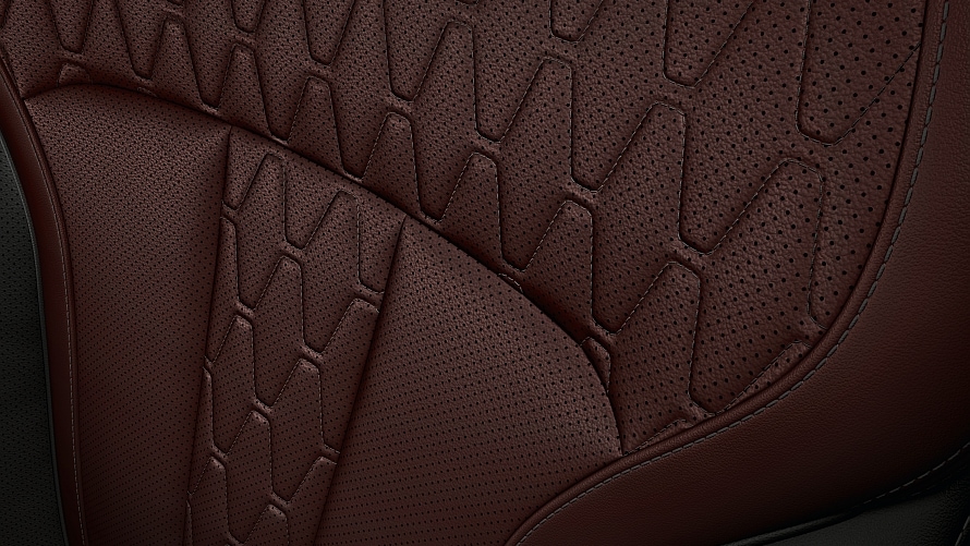 BMW Individual Volllederausstattung Merino Feinnarbe Amarone/Schwarz