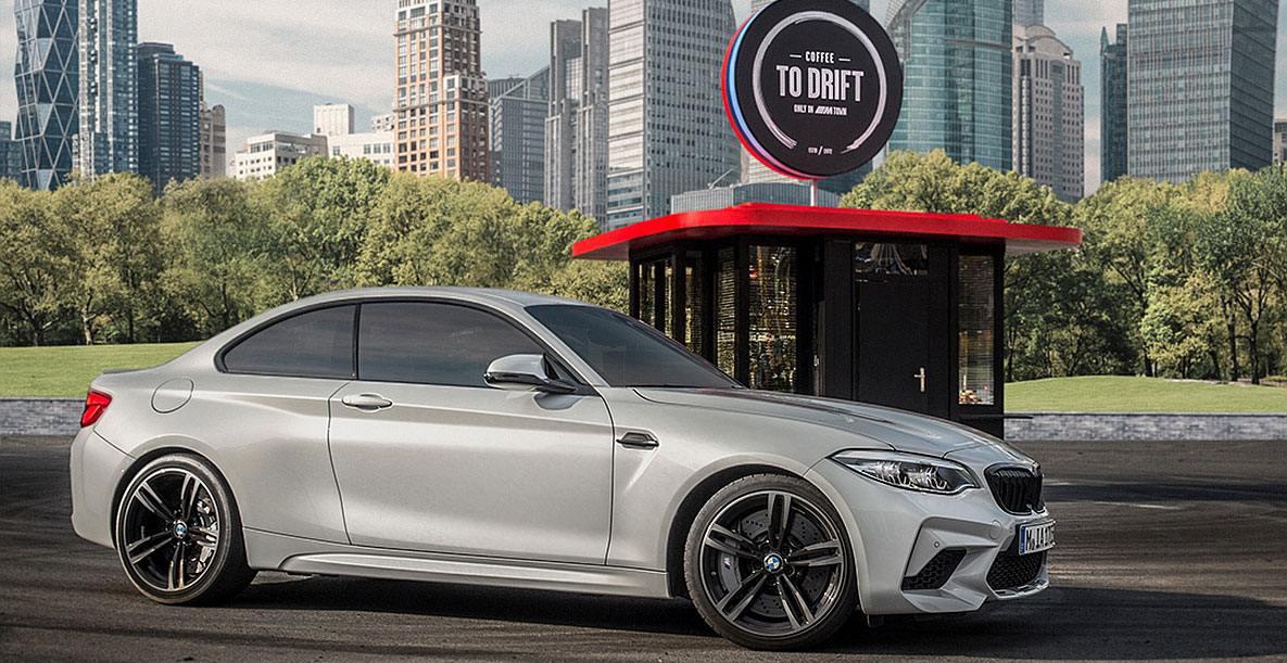 BMW M2 Competition in Hockenheim Silber