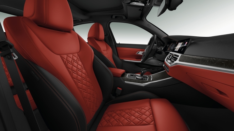  BMW Individual Volllederausstattung Merino Feinnarbe Fionarot/Schwarz