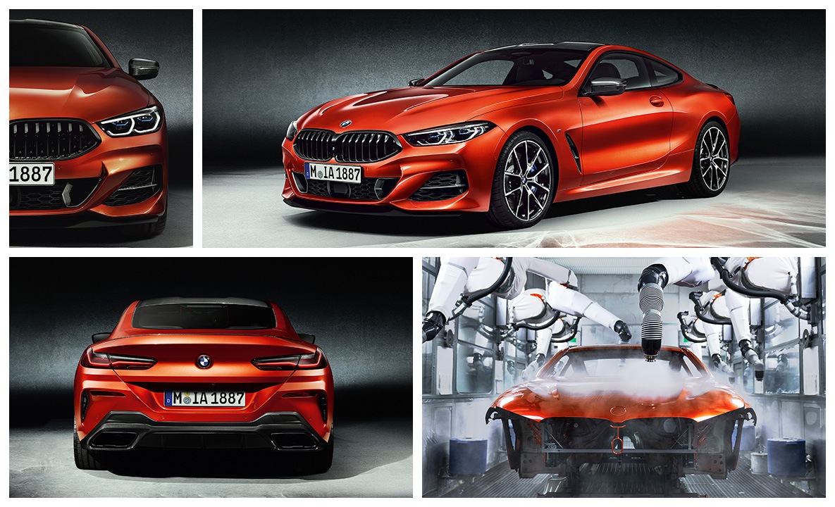 BMW M850i xDrive Sunset Orange Lackiererei