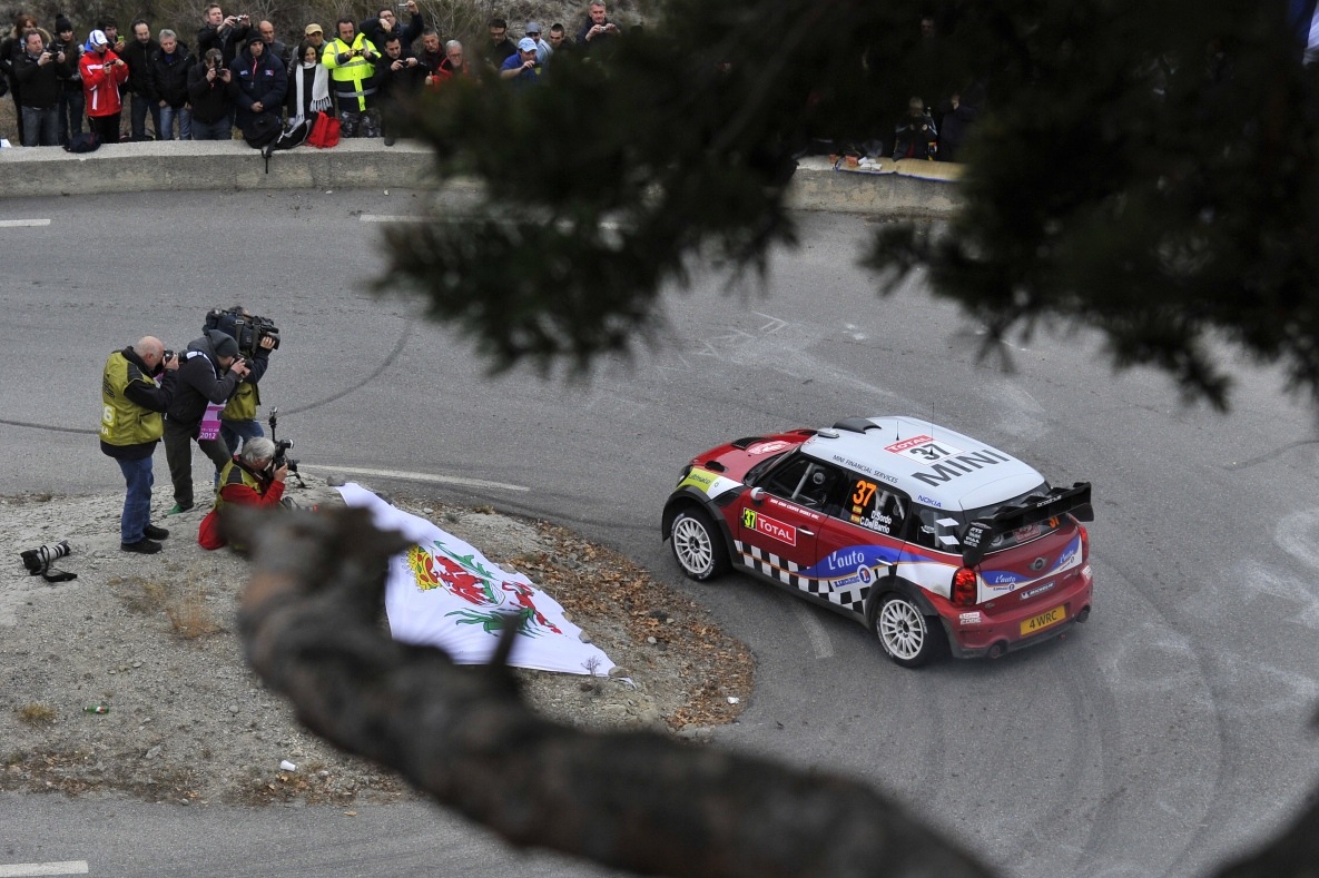 Mini John Cooper Works WRC bei der Rallye Monte-Carlo