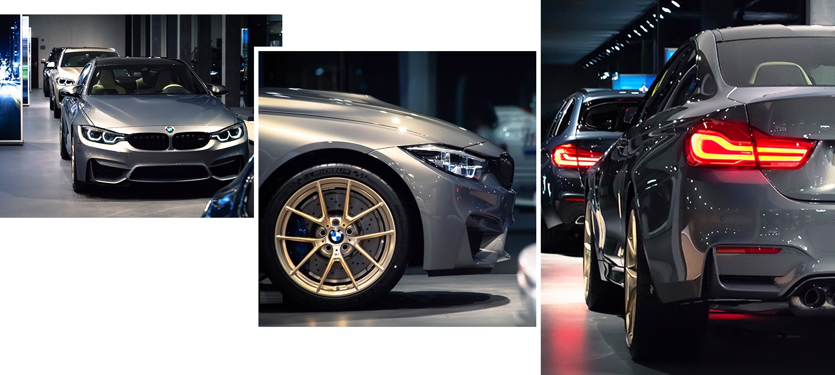 BMW M4 Coupé in der BMW Individual Sonderlackierung Stratusgrau metallic. 