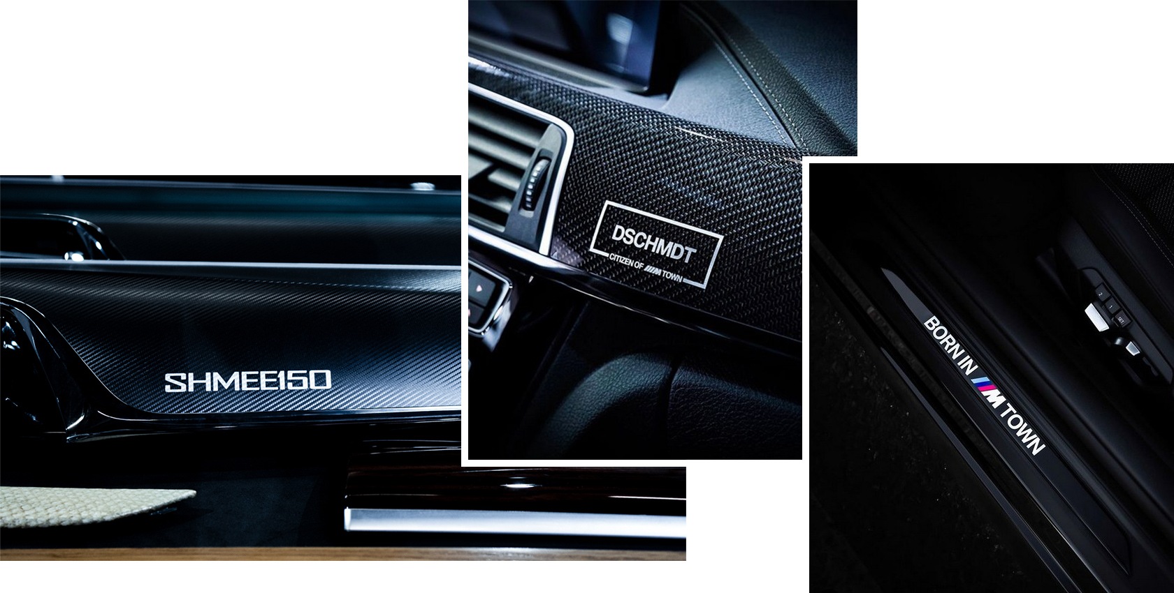 Exklusive Interieurleisten mit persönlicher Gravur von BMW Individual