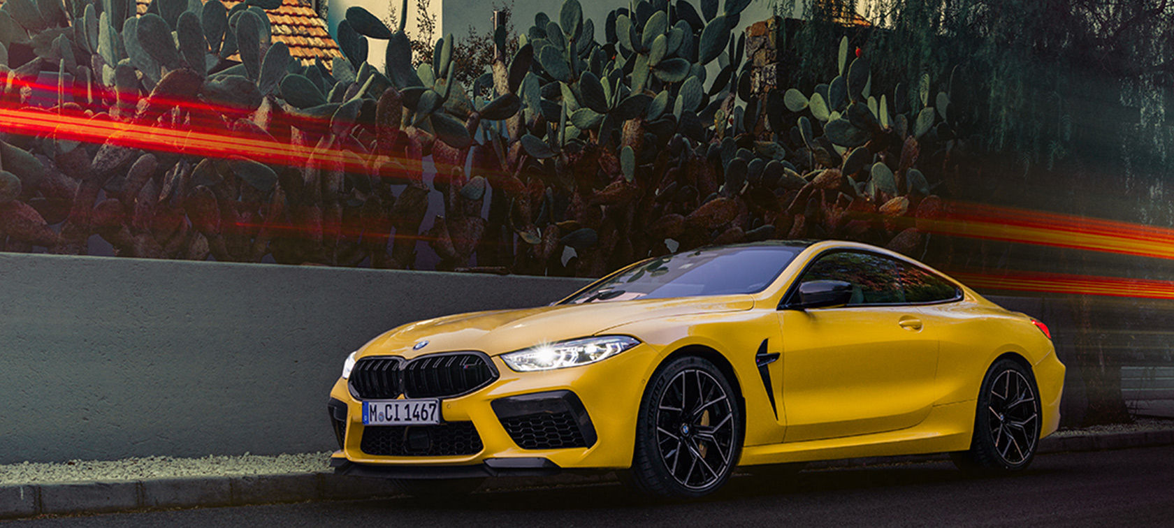 BMW M8 Competition Coupé in BMW Individual Sonderlackierung Speedgelb uni