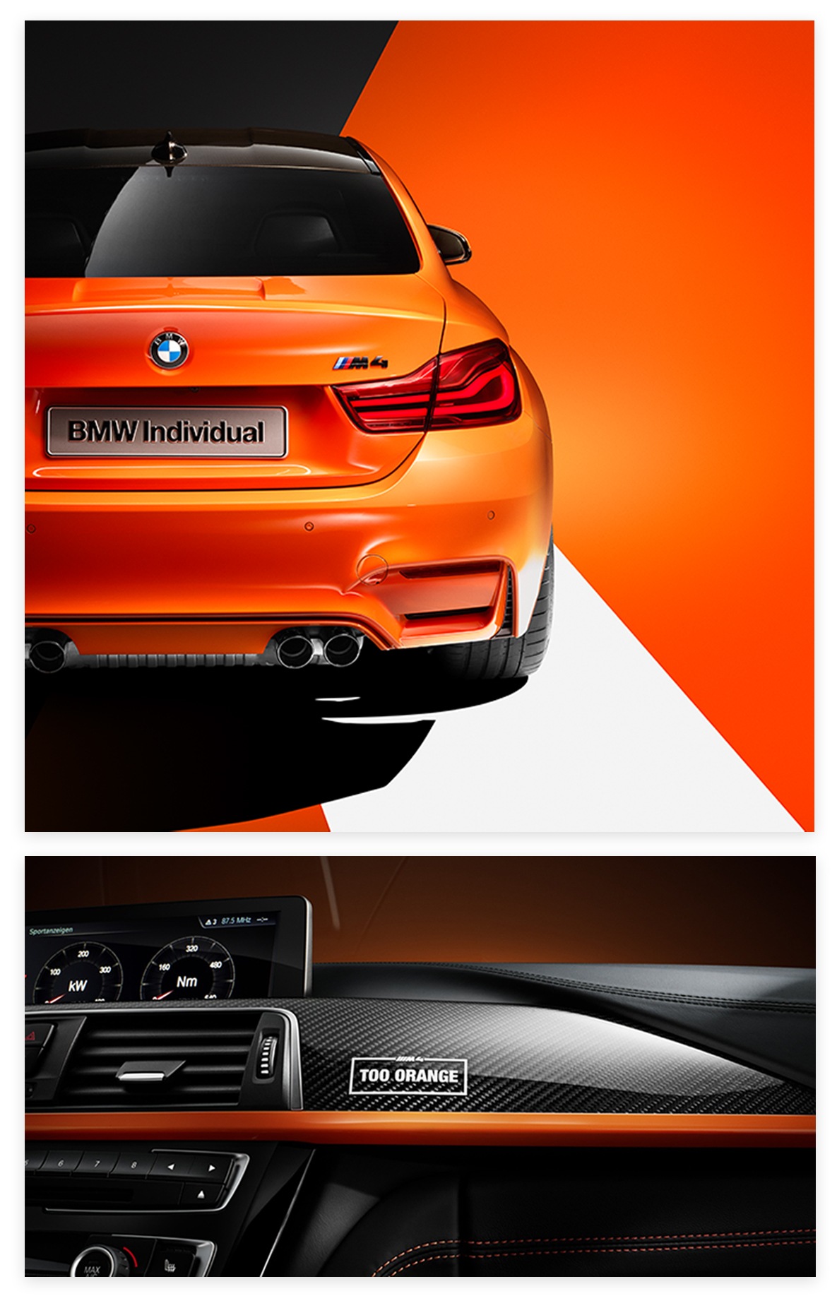 BMW M4 Coupé Fire Orange non-metallic