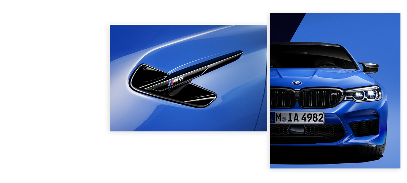 BMW M5 Competition BMW M5 Competition Santorini Blue II non-metallic