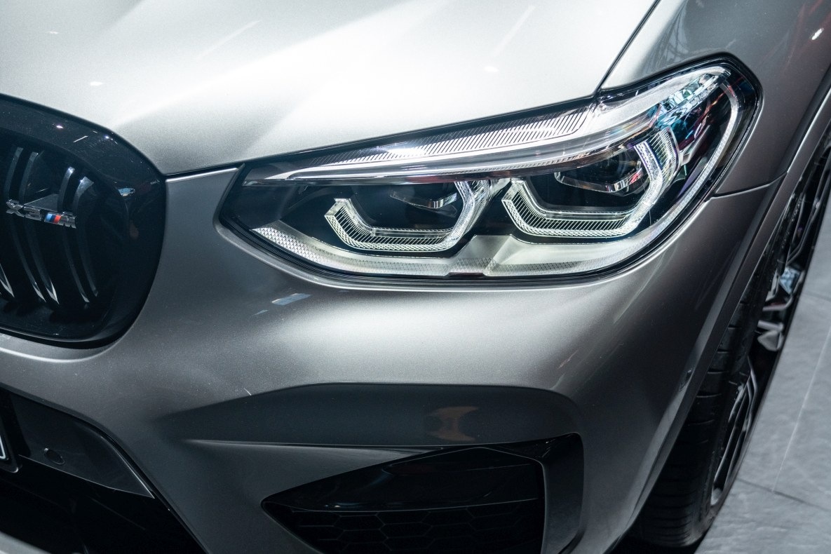 Grey BMW X3 M Competition at BMW Welt