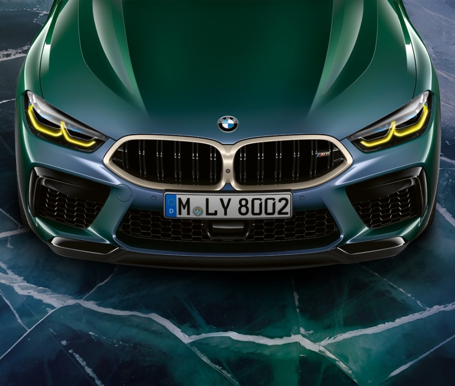 BMW m8 Gran Coupe Green