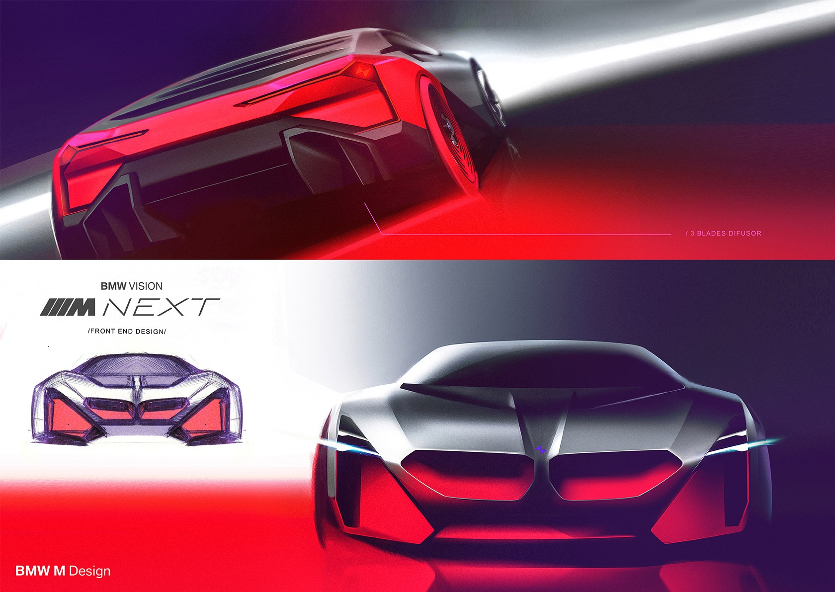BMW Vision M NEXT Designzeichnungen