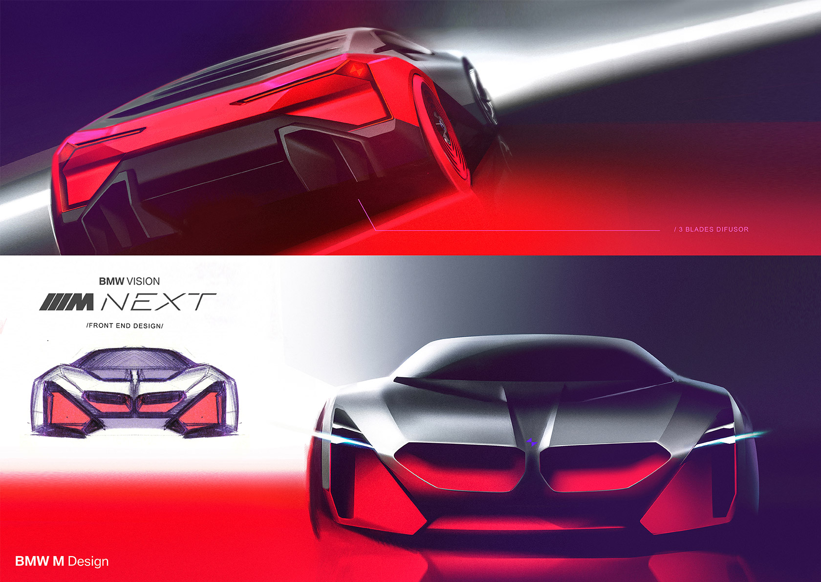 BMW Vision M NEXT Designzeichnungen