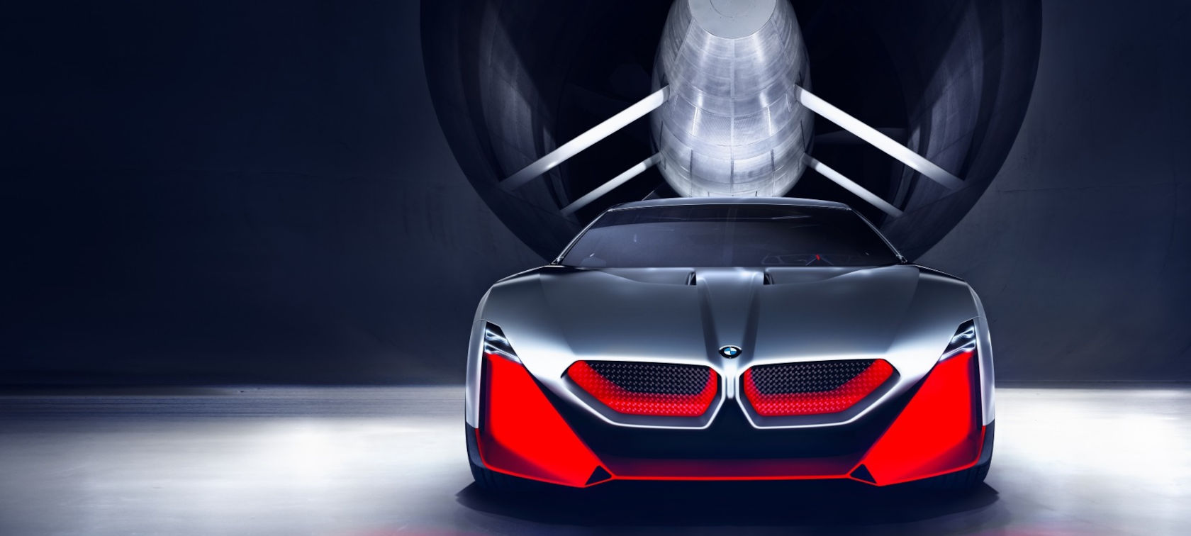 The BMW Vision M NEXT in the wind tunnel