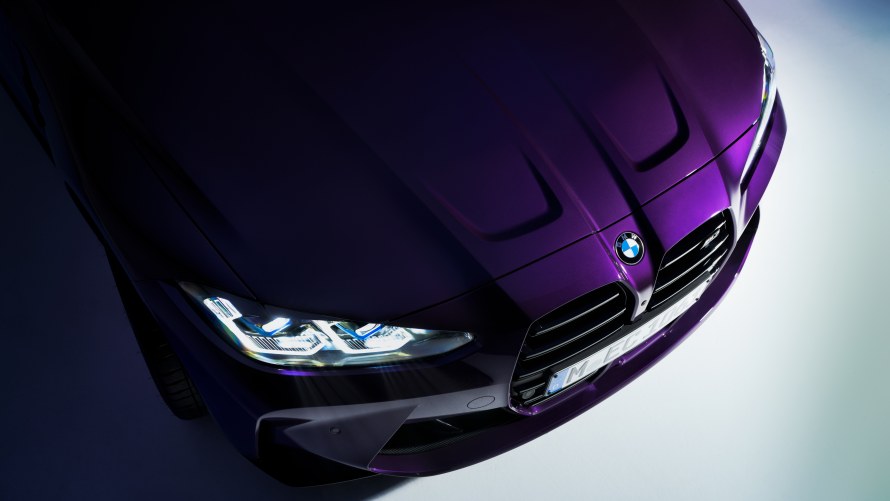 BMW M3 Limousine in BMW Individual Sonderlackierung Twilight Purple metallic