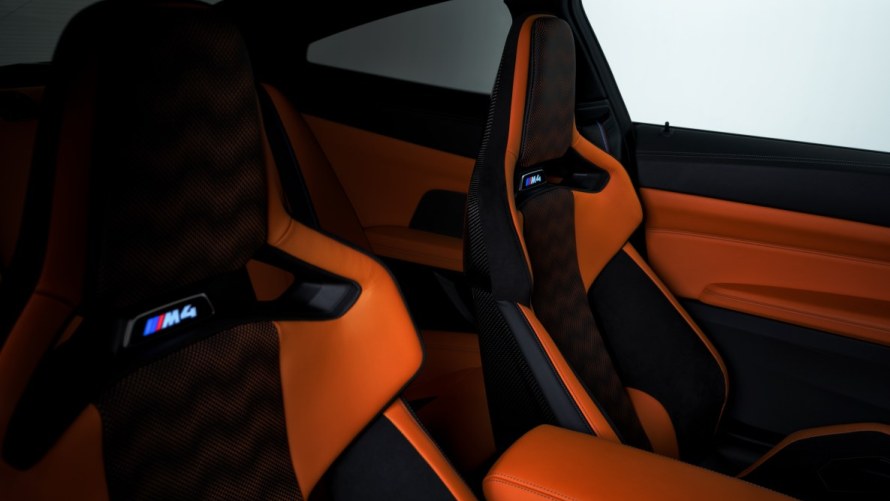 BMW Volllederausstattung Kyalami Orange/Schwarz und M Carbon Schalensitz