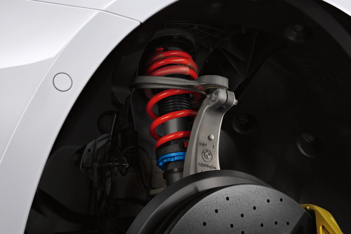 The M Performance coilover suspension.