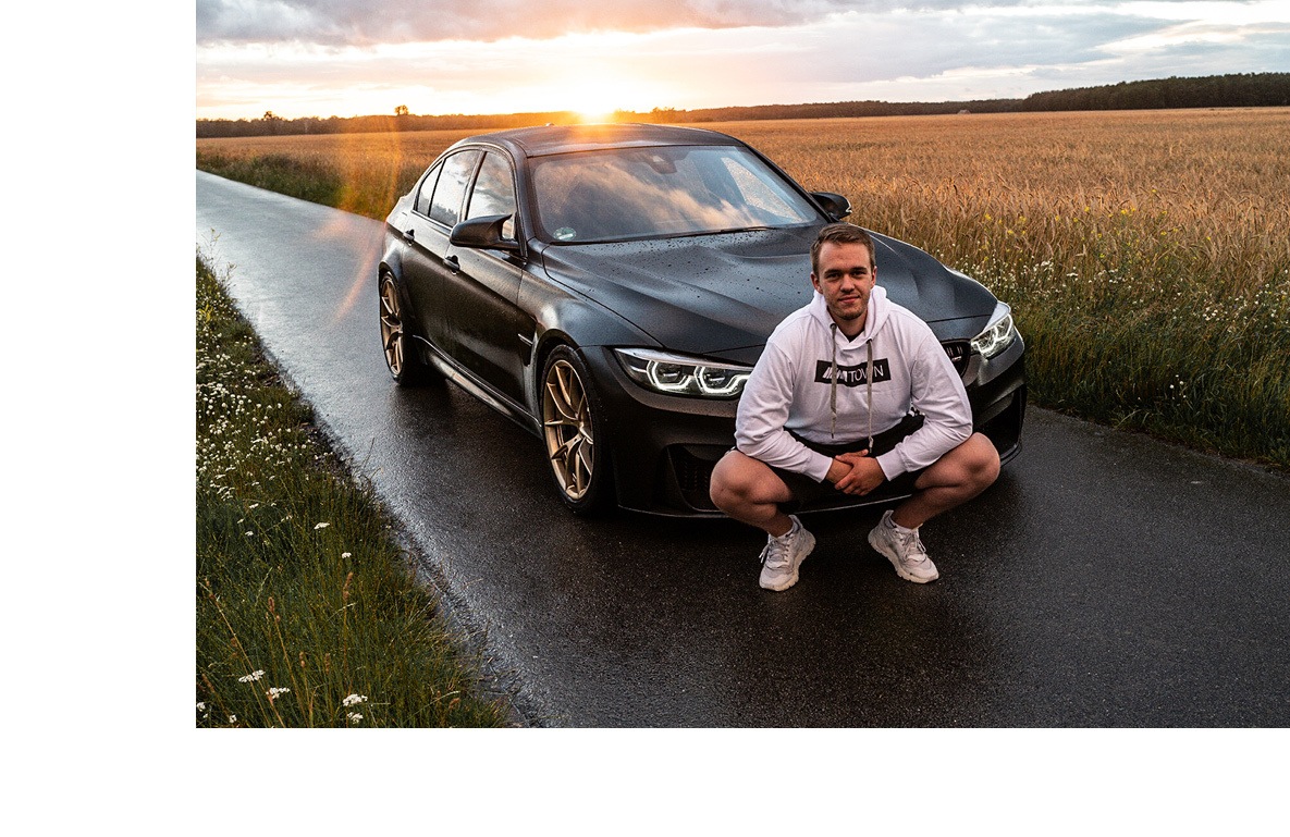 Instagrammer Robin @rop3n mit seinem BMW M3