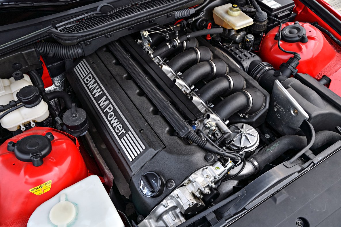 Der Motor des BMW M3 E36 Compact Prototyp von 1996