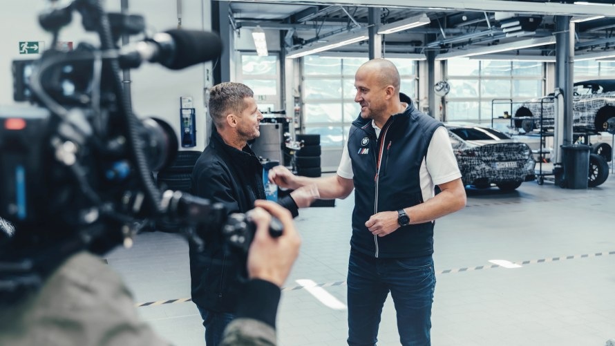 Peter Schmid und Christian Flessa im BMW M Testcenter Nürburg